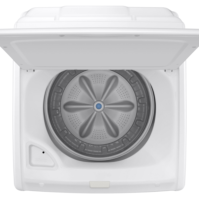 4.1 cu. ft. Capacity Top Load Washer with Soft-Close Lid and 8 Washing Cycles in White top view product image