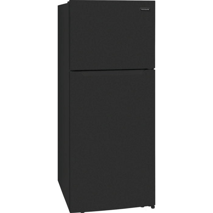 Frigidaire 17.6 Cu. Ft. Top Freezer Refrigerator in Black angled product image