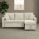 Kendal Sleeper Sofa Sectional By Furniture of America chaise open product image