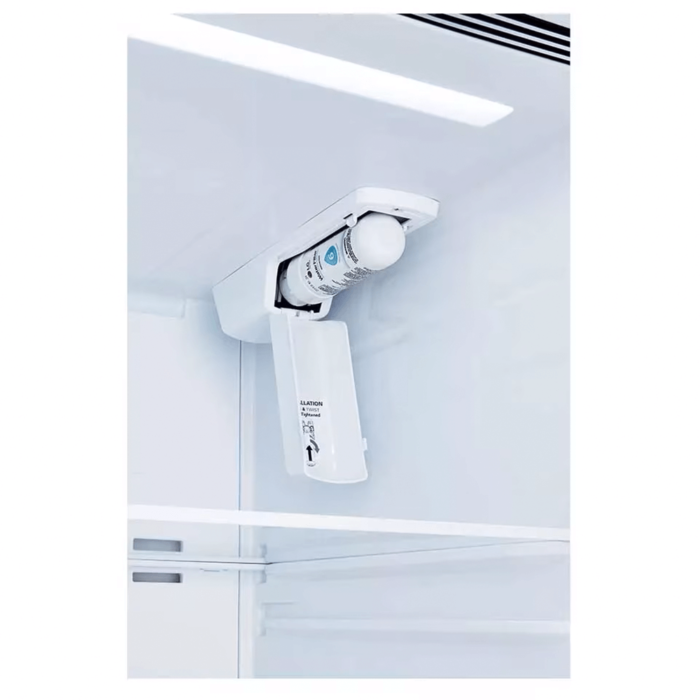 LG 27 cu. ft. Side-by-Side Refrigerator with Smooth Touch Ice Dispenser dispenser open product image