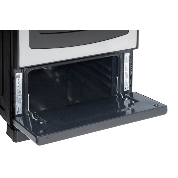 Danby 20″ Wide Gas Range in Stainless Steel Keep Warming Drawer close up