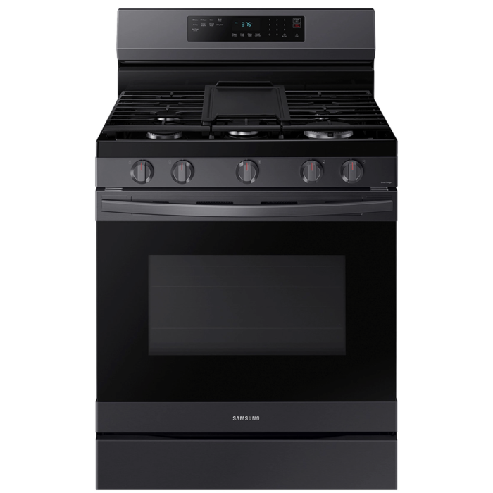 NX60A6511SG 6.0 cu. ft. Smart Freestanding Gas Range with No-Preheat Air Fry & Convection in Black Stainless Steel product image