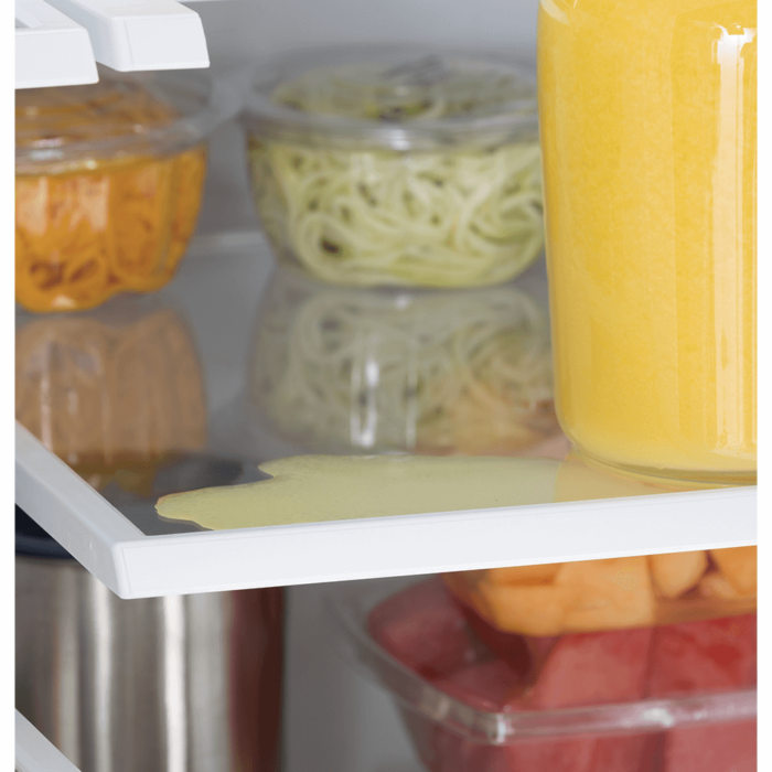 GE® ENERGY STAR® 21.9 Cu. Ft. Fingerprint Resistant Counter-Depth French-Door Refrigerator spill proof shelf product image