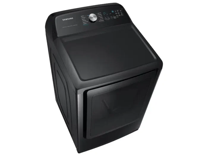 Samsung 7.4 cu. ft. Smart Gas Dryer with Steam Sanitize+ in Brushed Black to view product image