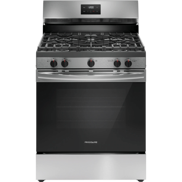 Frigidaire 30" Gas Range in Black and Stainless Steel product image