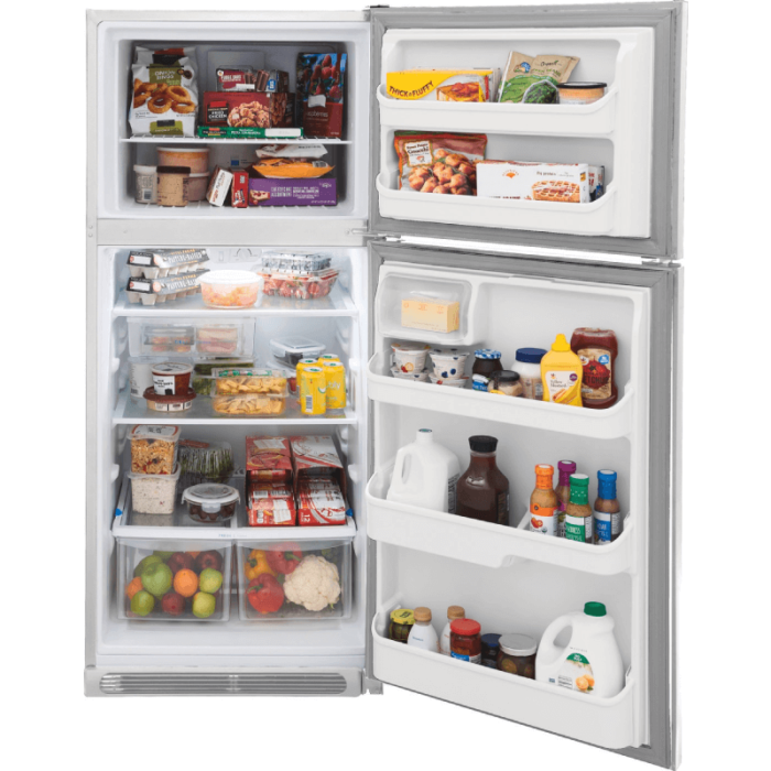 Frigidaire 20.5 Cu. Ft. Top Freezer Refrigerator open product image