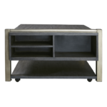 Forleeza Coffee Table By Ashley side view of shelves no background product image