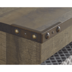 Trinell 63" TV Stand with Fireplace By Ashley corner detail product image