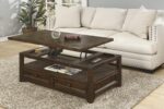 Lisbon 48 inch coffee table in Dark Mocha Finish open product image
