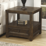 Lisbon End Table in Dark Mocha Finish product image