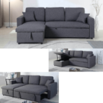 Milton Green Stars Grey Sofa Chaise all variations product image