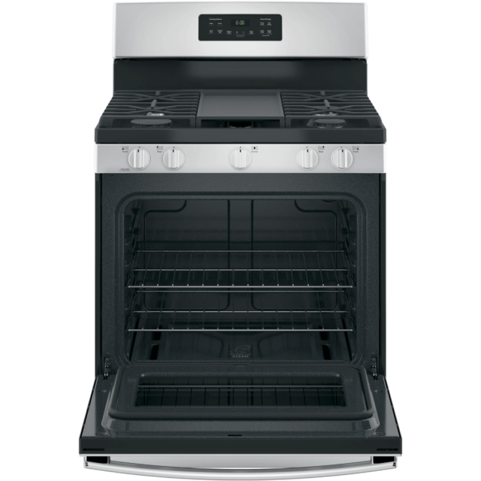 GE® 30" Free-Standing Gas Range Model #:JGBS66REKSS open product image