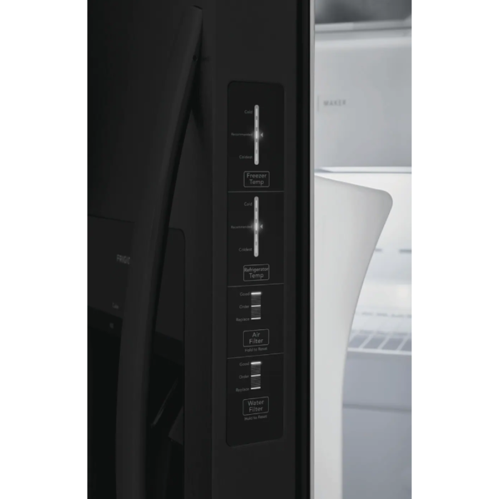 FRSS2323AB Frigidaire 22.3 Cu. Ft. 33'' Standard Depth Side by Side Refrigerator control panel product image