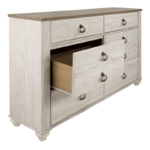 Willowton dresser front open by ashley product image