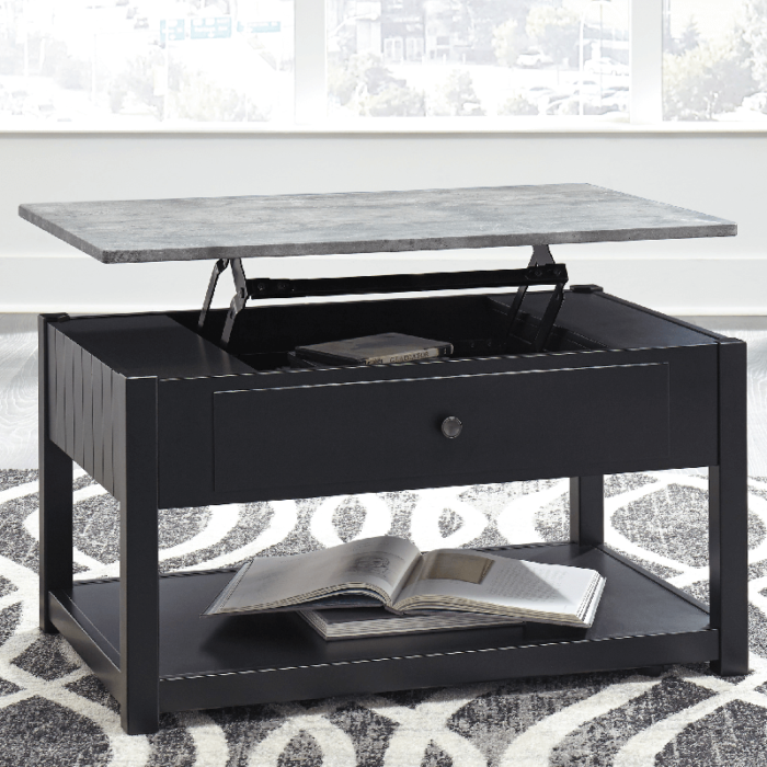 Ezmonei Coffee Table with Lift Top open product image