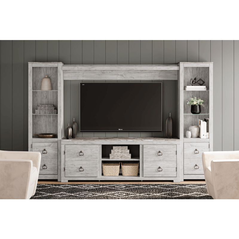 Willowton 4-Piece Entertainment Center with 64'' TV Stand By Ashley Willowton 4-Piece Entertainment Center with 64'' TV Stand By Ashley product image