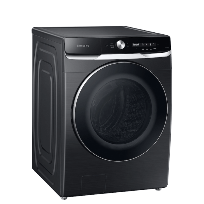 Samsung 5.0 cu. ft. Extra Large Capacity Smart Front Load Washer with Super Speed Wash and Steam in Brushed Black product image