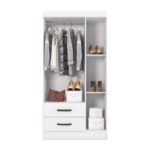 White Wardrobe Chest By Casa Blanca Furniture Open Product image