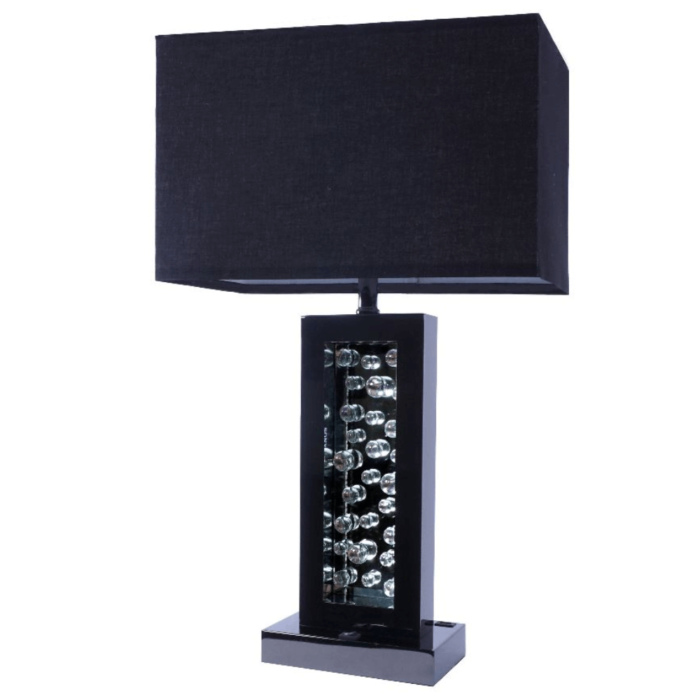 Monica Table Lamp in Black Nickel Finish By Crown Mark product image