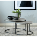 2 Piece Faux Marble Nestled Coffee Table 736028 Set By Coaster product image