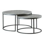 2 Piece Faux Marble Nestled Coffee Table 736028 Set By Coaster no background product image