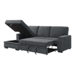 Morelia Left Arm Facing Stationary Fabric Sectional By Home Elegance in room no background storage and bed open product image