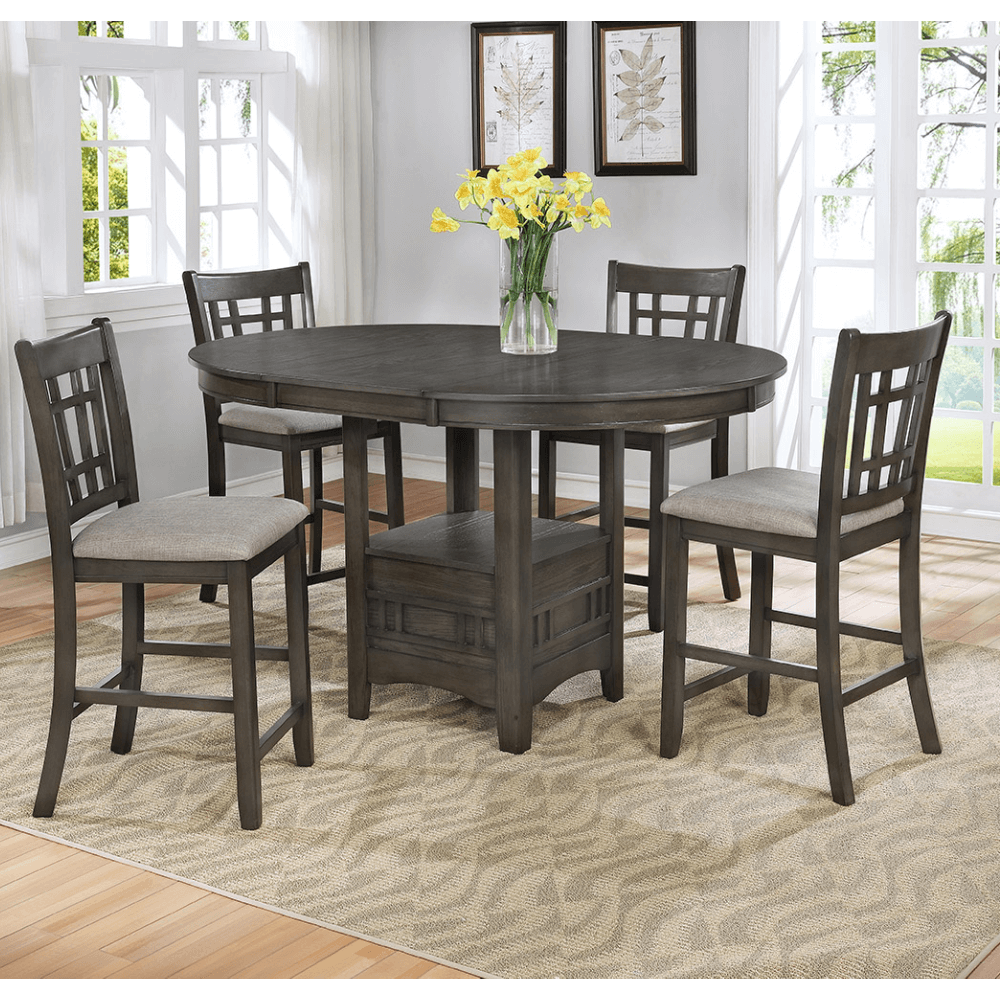 5 Piece Counter Height Dining Set By Asia Direct 5 Piece Counter Height Dining Set By Asia Direct product image