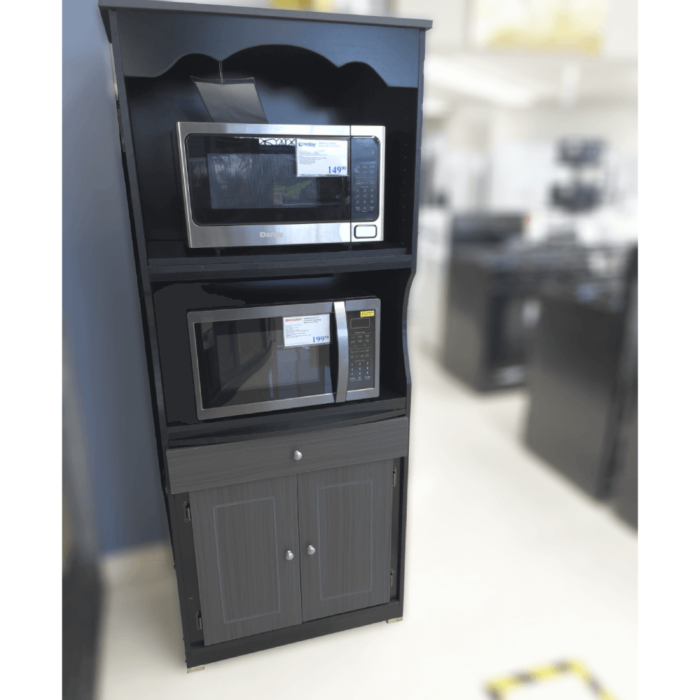 Tall Microwave stand with drawer and cupboard product image