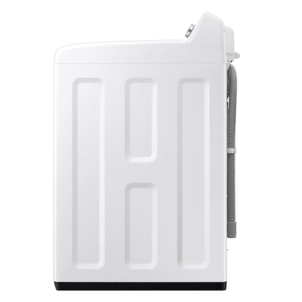 Samsung 4.4 cu. ft. Top Load Washer with ActiveWave™ Agitator and Soft-Close Lid in White Side View Samsung 4.4 cu. ft. Top Load Washer with ActiveWave™ Agitator and Soft-Close Lid in White Side View