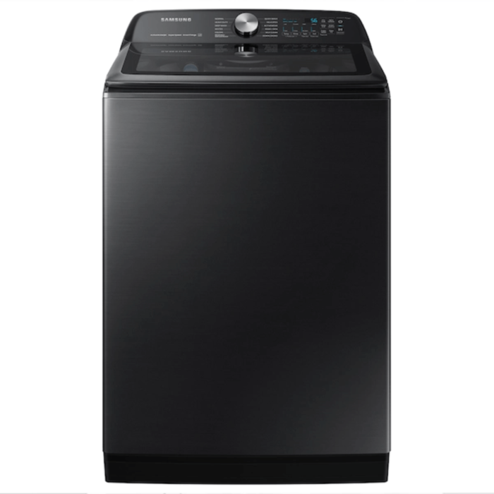 5.1 cu. ft. Smart Top Load Washer with ActiveWave™ Agitator and Super Speed Wash in Brushed Black head on product image