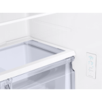Samsung 18 Cu. Ft. Smart Counter Depth 3-Door French Door Refrigerator in Stainless Steel close up of controls product image