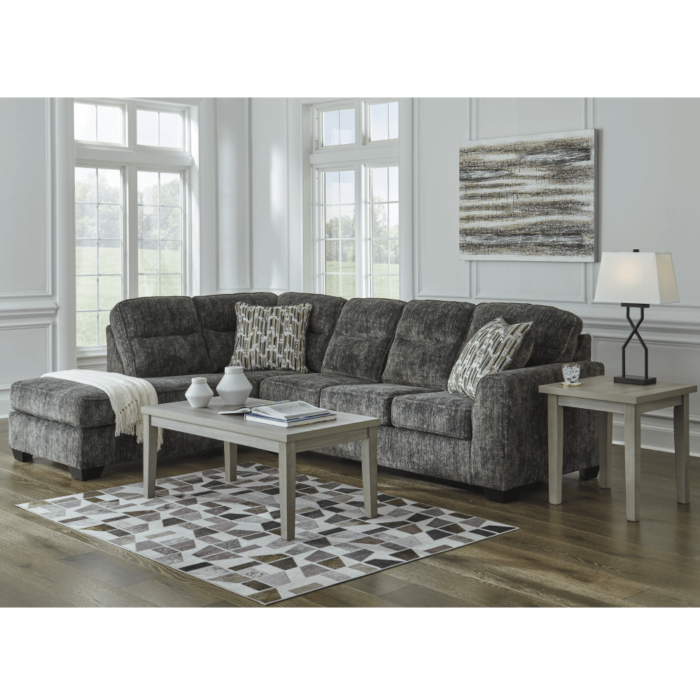 Lonoke 2-Piece Sectional with Chaise By Ashley showing tables product image