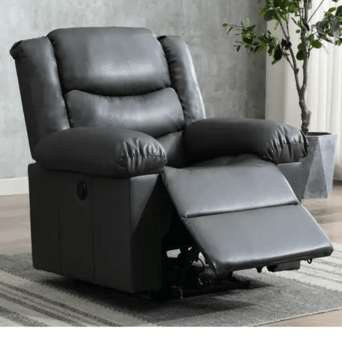 8237 Grey Power Reclining Chair By Home Elegance Product image