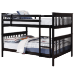 Chapman Full Over Full Bunk Bed Black By Coaster no background product image
