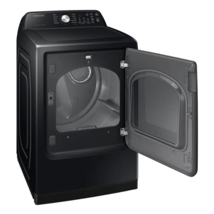 Samsung 7.4 Cu. Ft. Smart Gas Dryer with Sensor Dry - Black door open product image