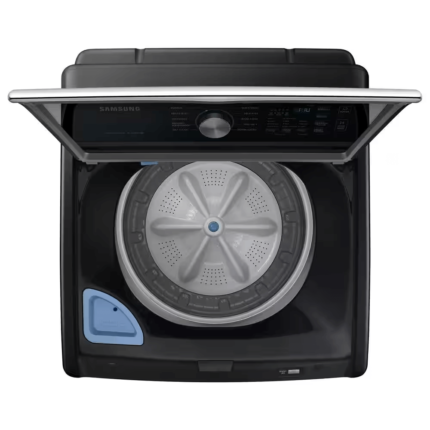 4.7 cu.ft. Large Capacity Smart Top Load Washer with Active WaterJet in Brushed Black top view product image