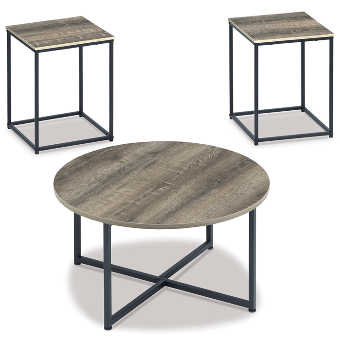 Wadeworth 3 Piece Table Set By Ashley no background product image