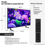 UN55DU7200 Samsung 55″ Class Crystal UHD details product image