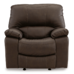 U43808-98-Leesworth Power Leather Recliner By Ashley no background head on product image