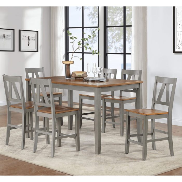Alameda 7 Piece Pub Alameda 7 Piece Pub Dining Set By Vilo Home Set By Vilo Home Product image
