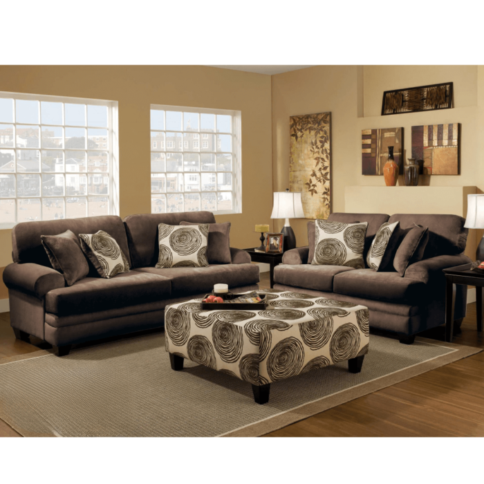 Lyon in Brown Sofa and Loveseat Set By WFI product image