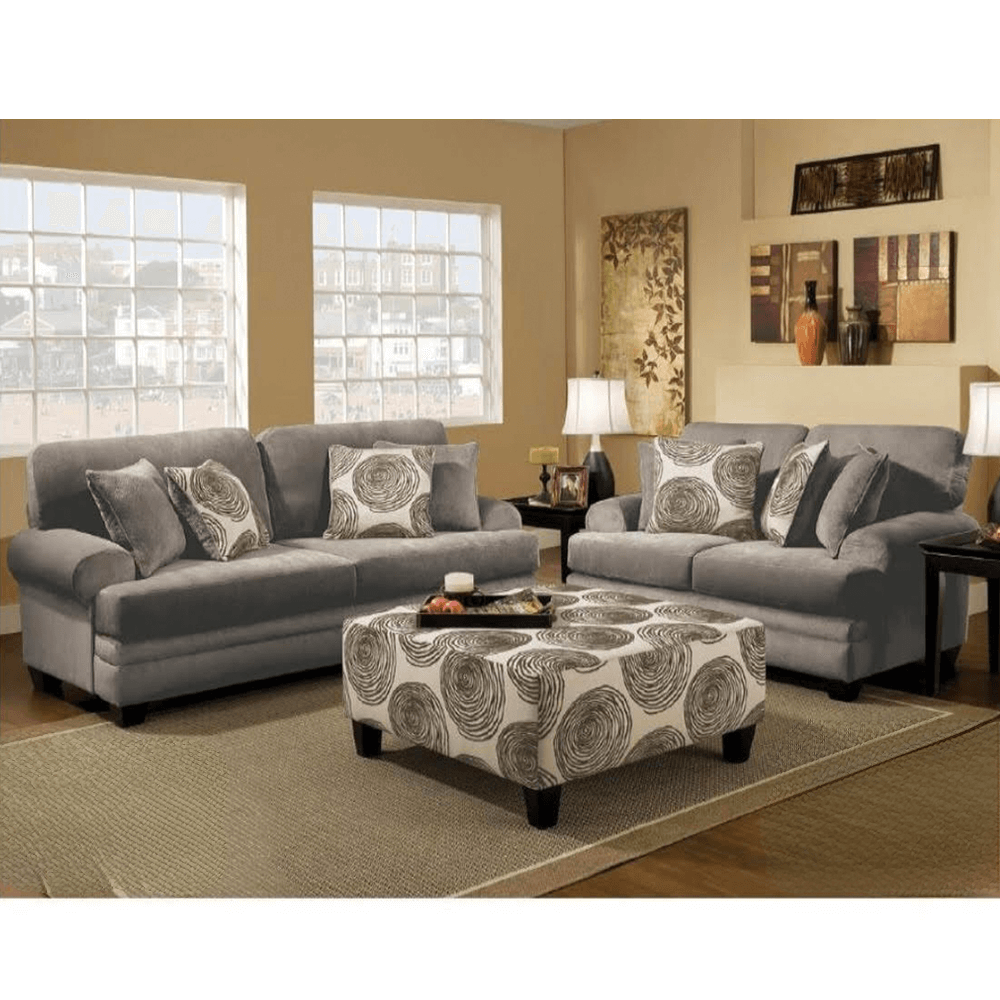 Lyon in Grey Sofa and Loveseat Set By WFI Lyon in Grey Sofa and Loveseat Set By WFI product image