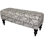 Modern Floral Storage Bench By Ore International product image