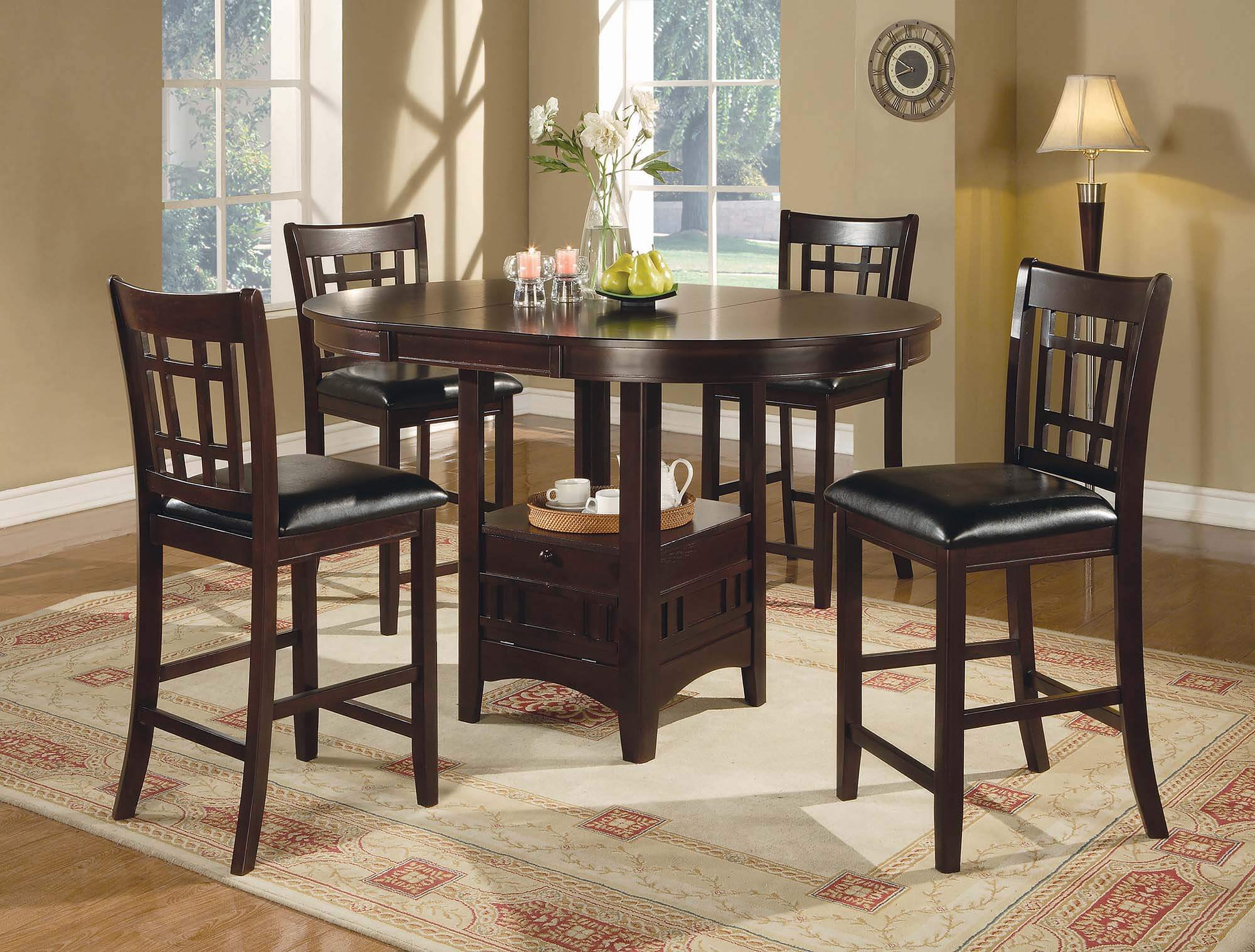 Lavon Cappuccino 5 piece dining set.