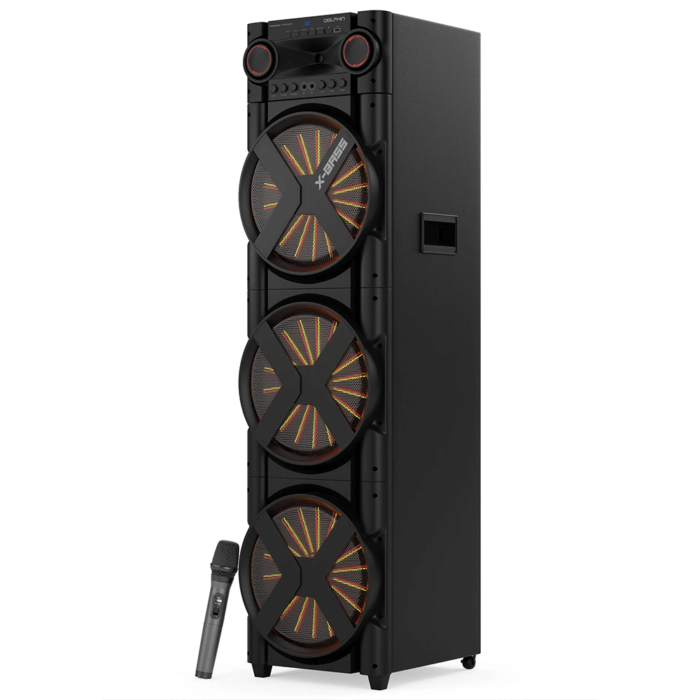 XL-312 6000 Watt Triple 12" Speakers with Microphone By Dolphin product image