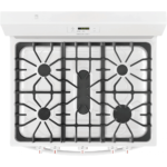 30" Gas Range in White By Frigidaire top view product image