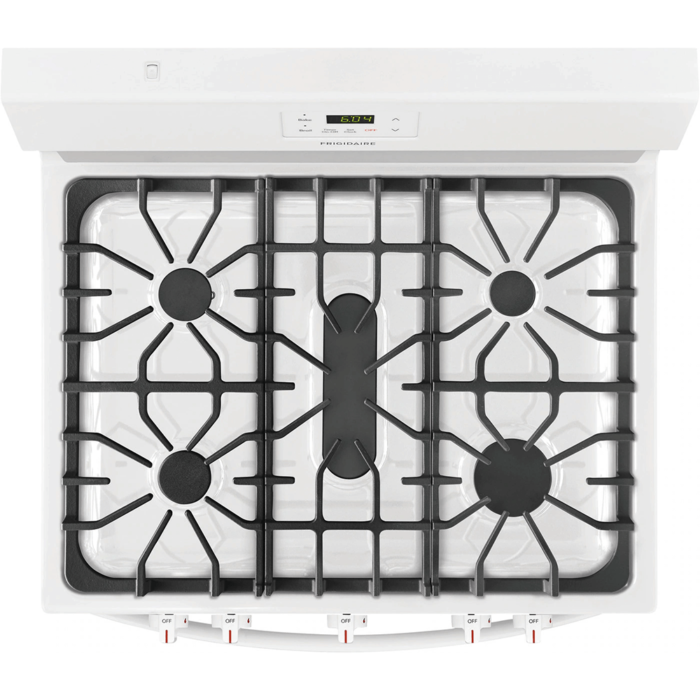30" Gas Range in White By Frigidaire top view product image
