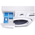 WM3400CW LG 4.5 cu. ft. Ultra Large Front Load Washer detergent drawer close up product image