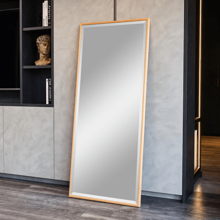 59"x25" Mirror with Natural Frame product image