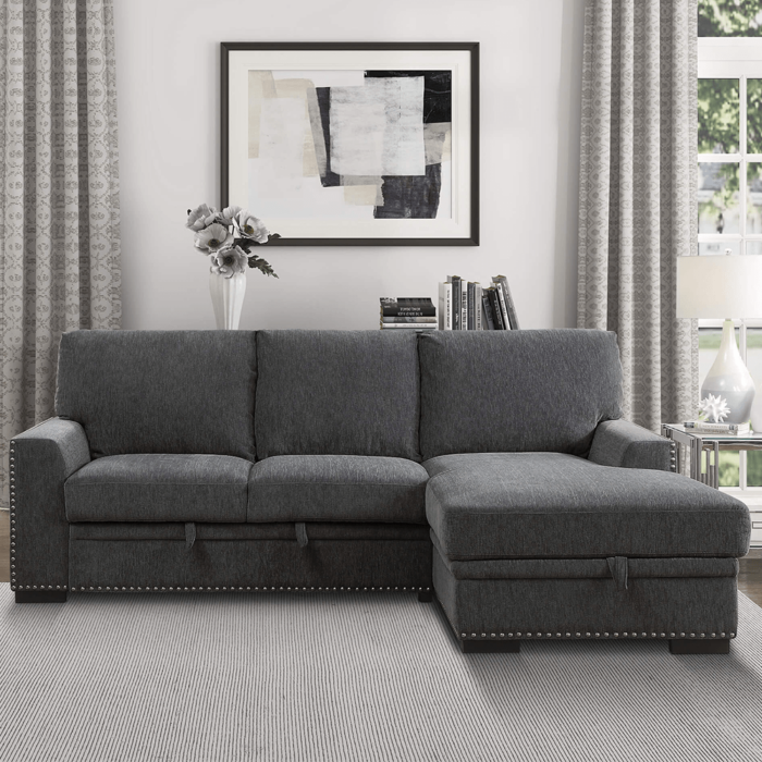 Morelia Stationary Fabric Sectional By Home Elegance in room product image